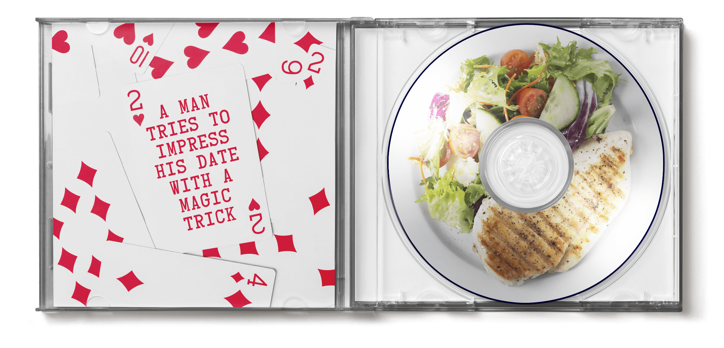 Magic Trick Funny Spotify Playlist CD Open