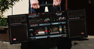 DJ Dog Eared Cassette Boombox