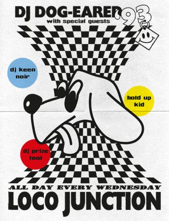 DJ Dog Eared Loco Junction Poster