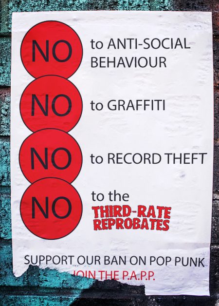 Third Rate Reprobates Parents Against Pop Punk Poster